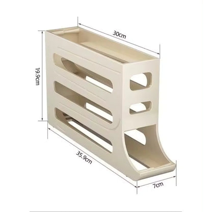 4-Tier Rolling Egg Dispenser
